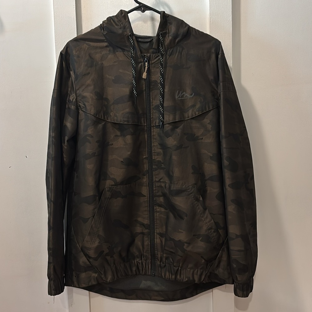 Imperial Motion IM Camo Lightweight Windbreaker Mesh Hooded Jacket Zip Up Casual
